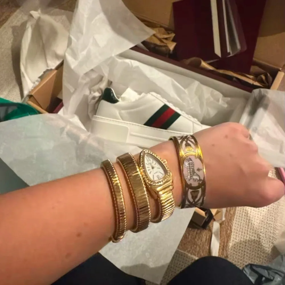 Serpenti Elegant Silver Wrap Women's Watch